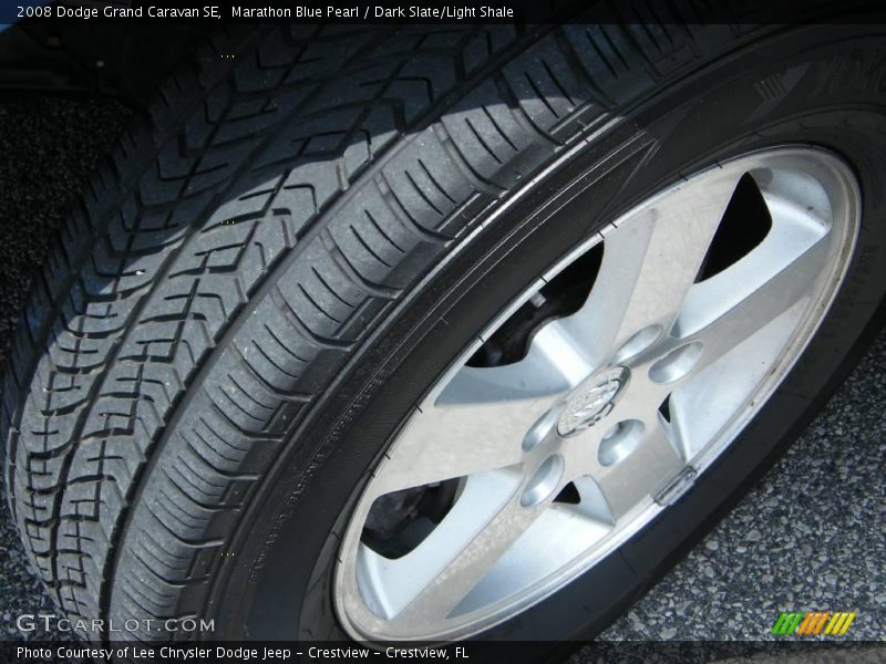 Marathon Blue Pearl / Dark Slate/Light Shale 2008 Dodge Grand Caravan SE