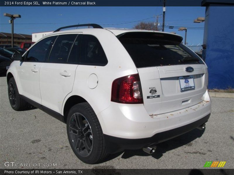 White Platinum / Charcoal Black 2014 Ford Edge SEL