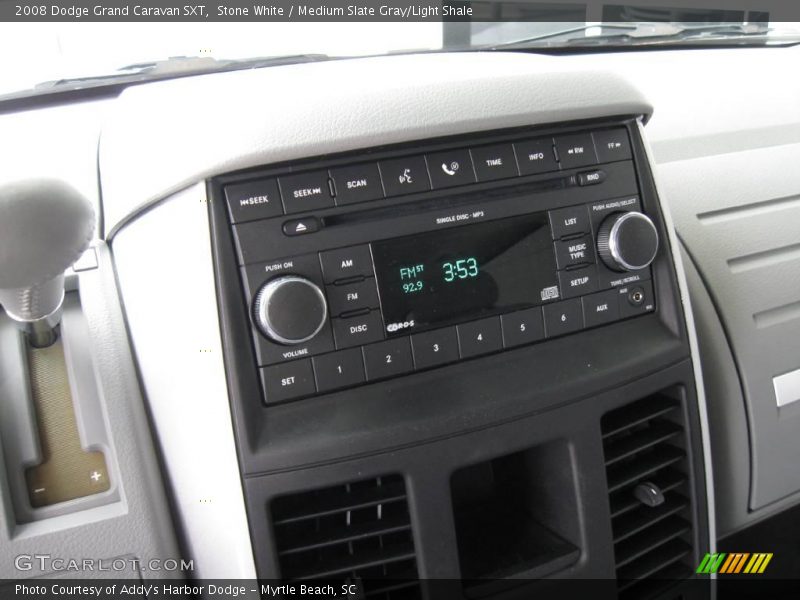 Stone White / Medium Slate Gray/Light Shale 2008 Dodge Grand Caravan SXT