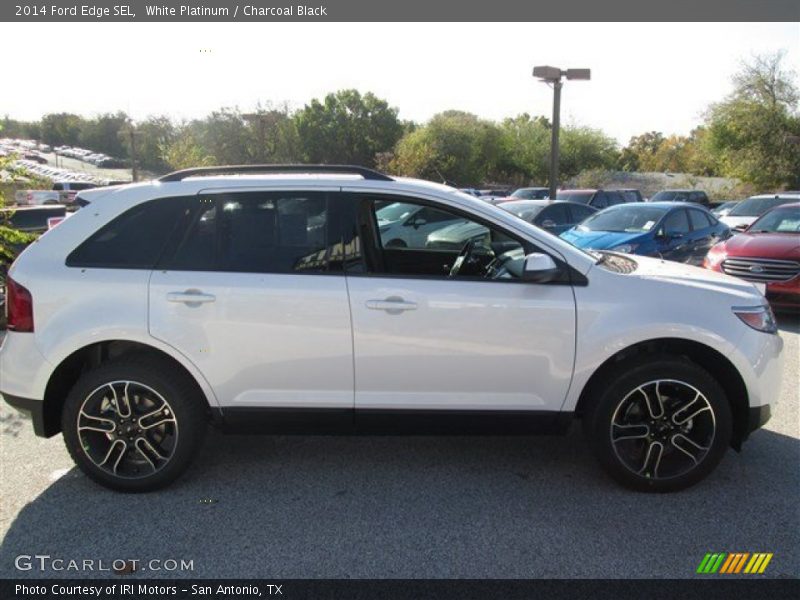 White Platinum / Charcoal Black 2014 Ford Edge SEL