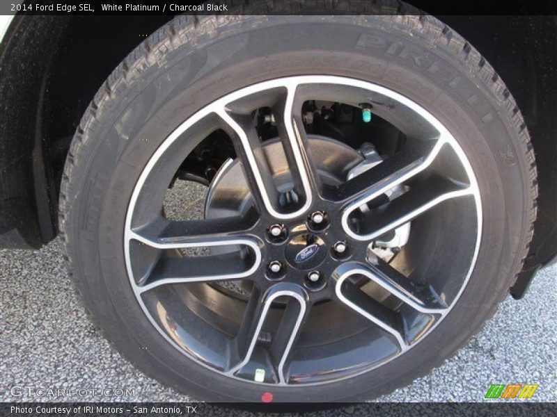White Platinum / Charcoal Black 2014 Ford Edge SEL