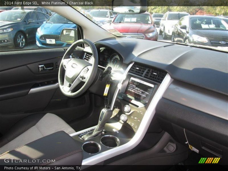 White Platinum / Charcoal Black 2014 Ford Edge SEL
