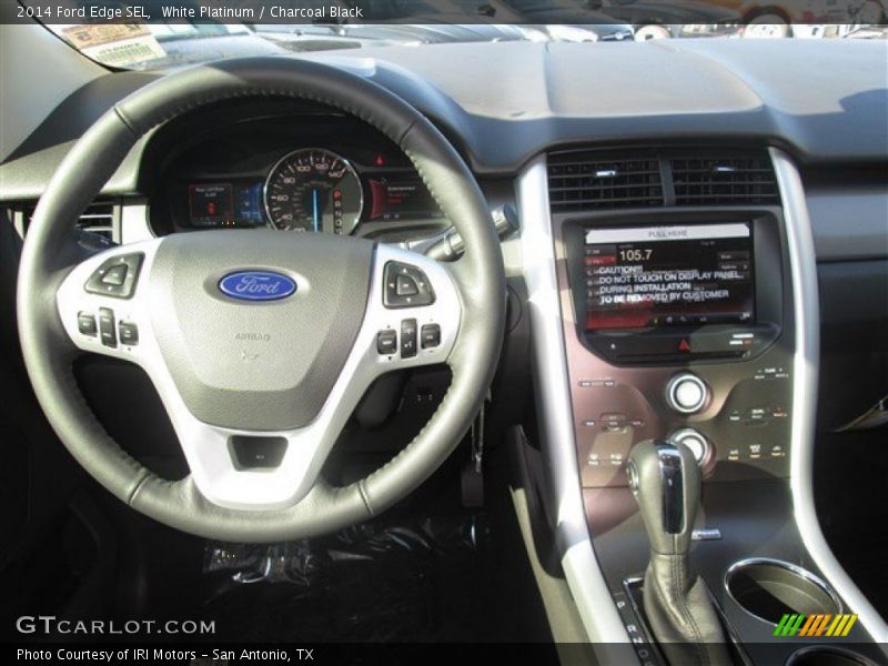 White Platinum / Charcoal Black 2014 Ford Edge SEL