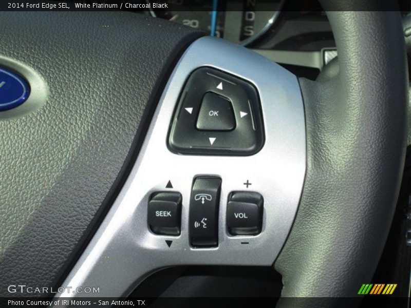 White Platinum / Charcoal Black 2014 Ford Edge SEL