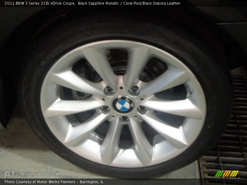 Black Sapphire Metallic / Coral Red/Black Dakota Leather 2011 BMW 3 Series 328i xDrive Coupe