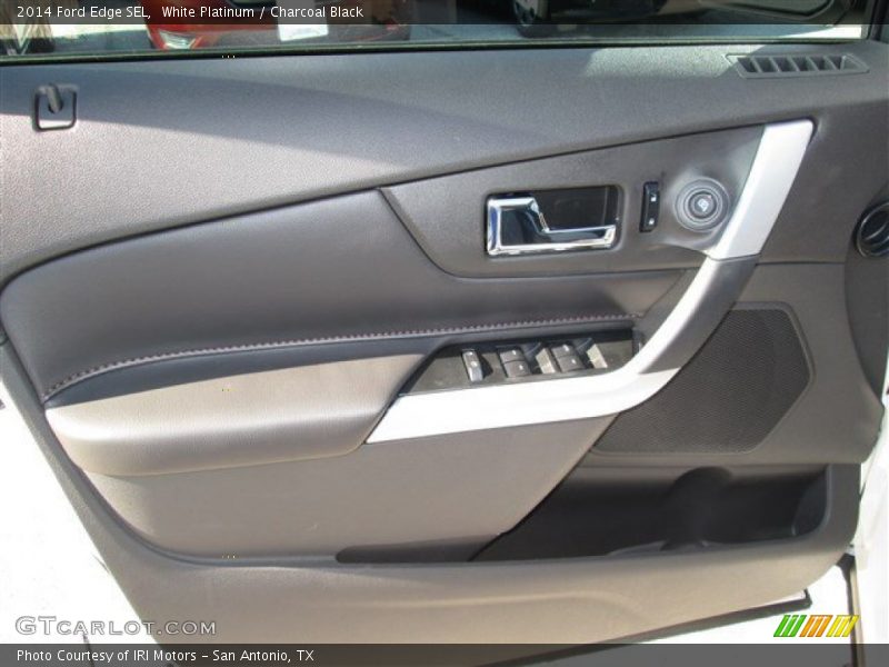 White Platinum / Charcoal Black 2014 Ford Edge SEL