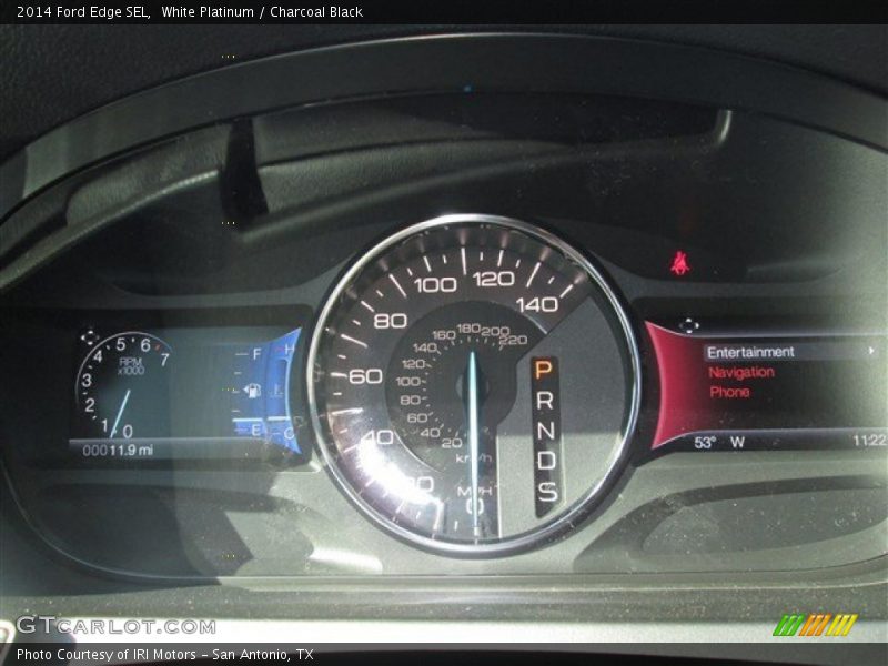 White Platinum / Charcoal Black 2014 Ford Edge SEL