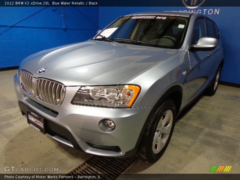 Blue Water Metallic / Black 2012 BMW X3 xDrive 28i