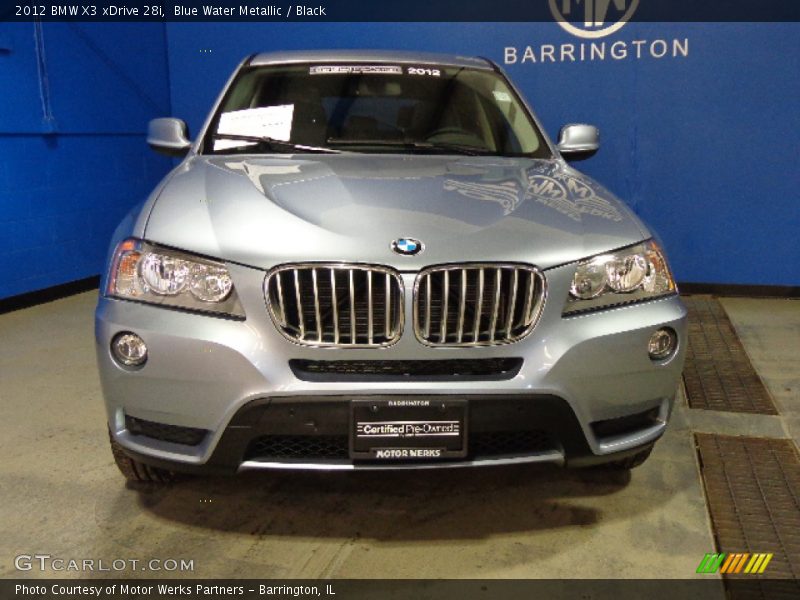 Blue Water Metallic / Black 2012 BMW X3 xDrive 28i