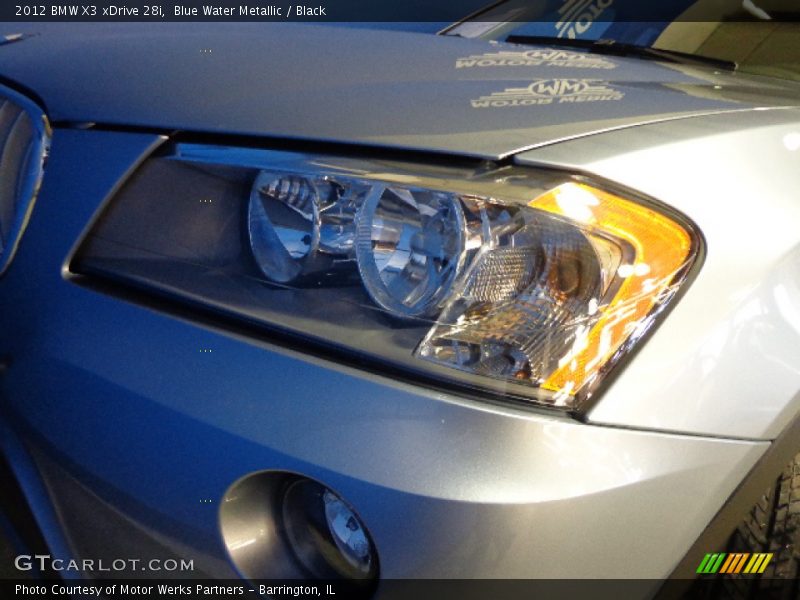 Blue Water Metallic / Black 2012 BMW X3 xDrive 28i