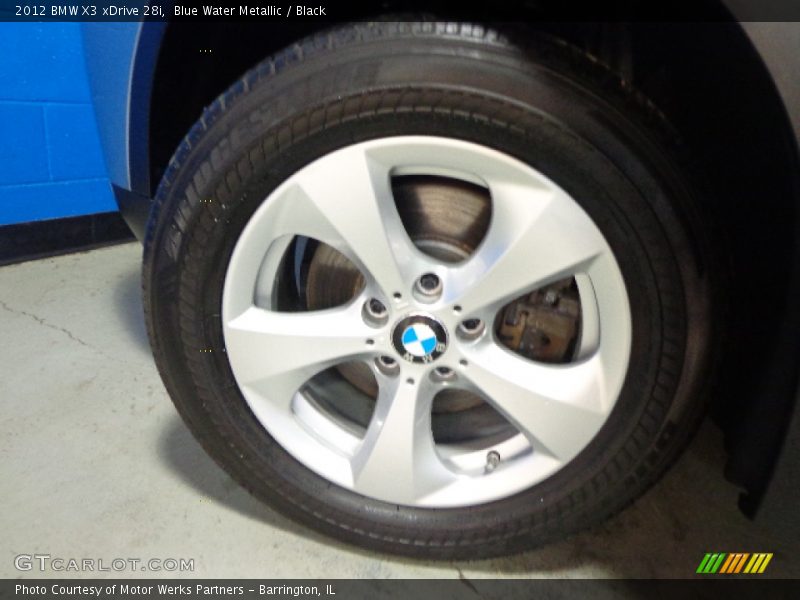 Blue Water Metallic / Black 2012 BMW X3 xDrive 28i