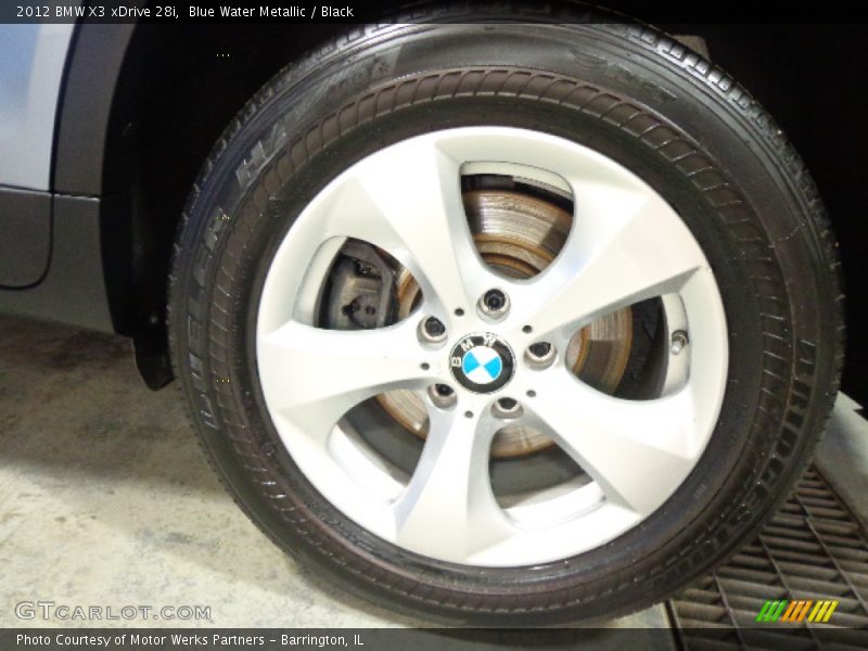 Blue Water Metallic / Black 2012 BMW X3 xDrive 28i
