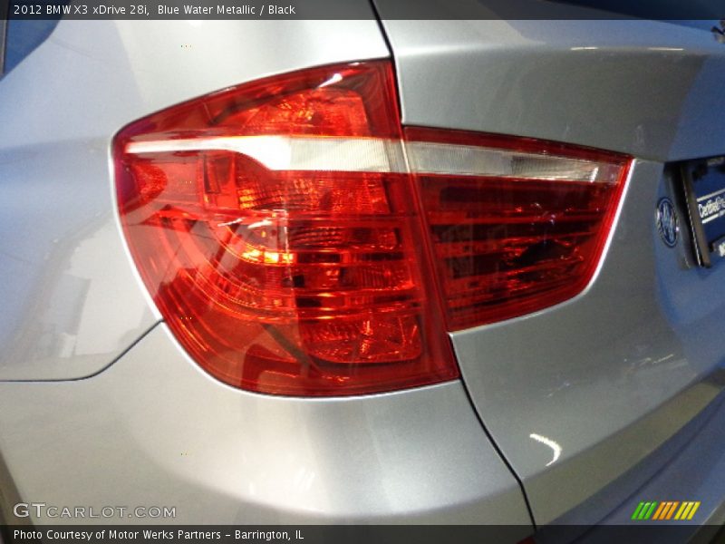 Blue Water Metallic / Black 2012 BMW X3 xDrive 28i