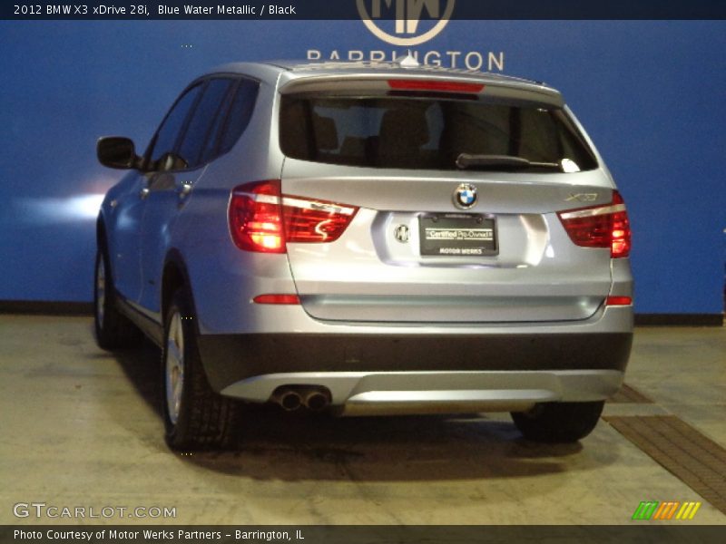 Blue Water Metallic / Black 2012 BMW X3 xDrive 28i