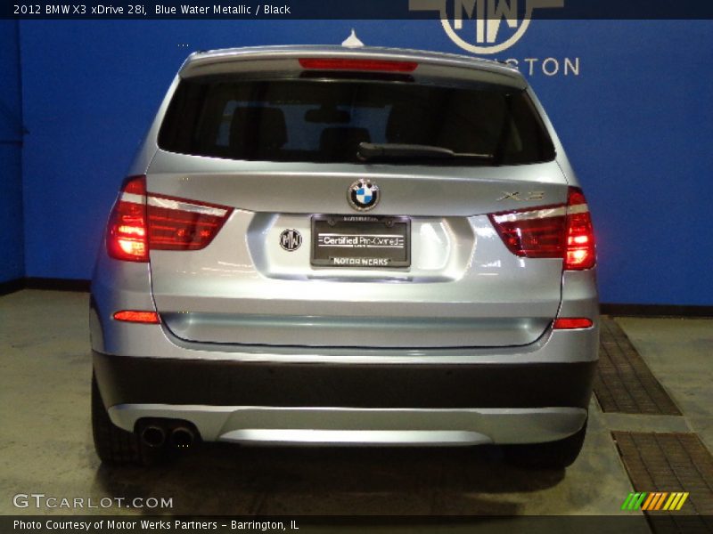 Blue Water Metallic / Black 2012 BMW X3 xDrive 28i