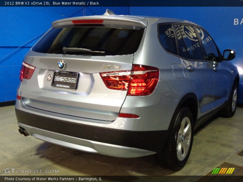 Blue Water Metallic / Black 2012 BMW X3 xDrive 28i