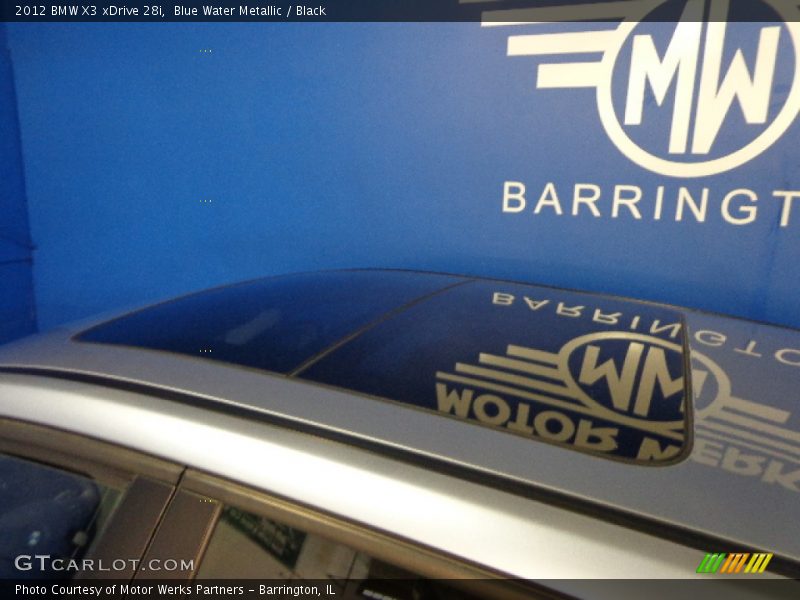 Blue Water Metallic / Black 2012 BMW X3 xDrive 28i