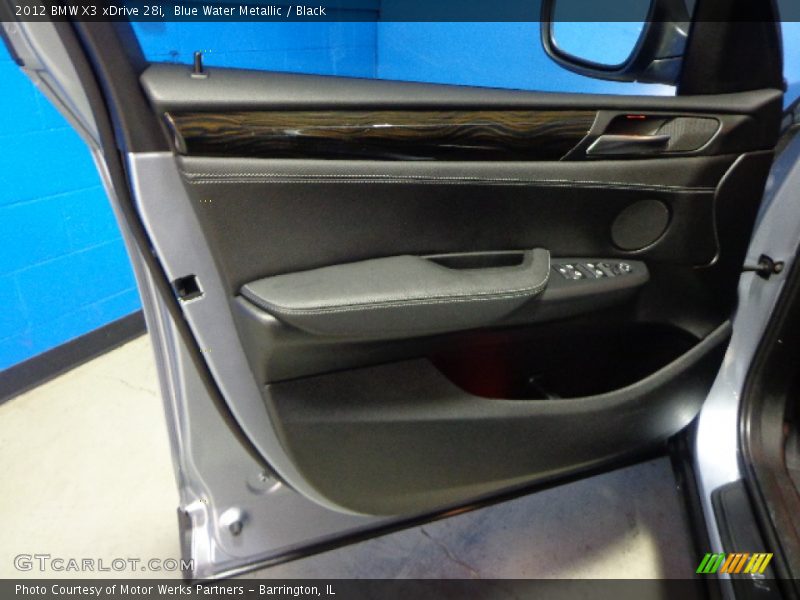 Blue Water Metallic / Black 2012 BMW X3 xDrive 28i