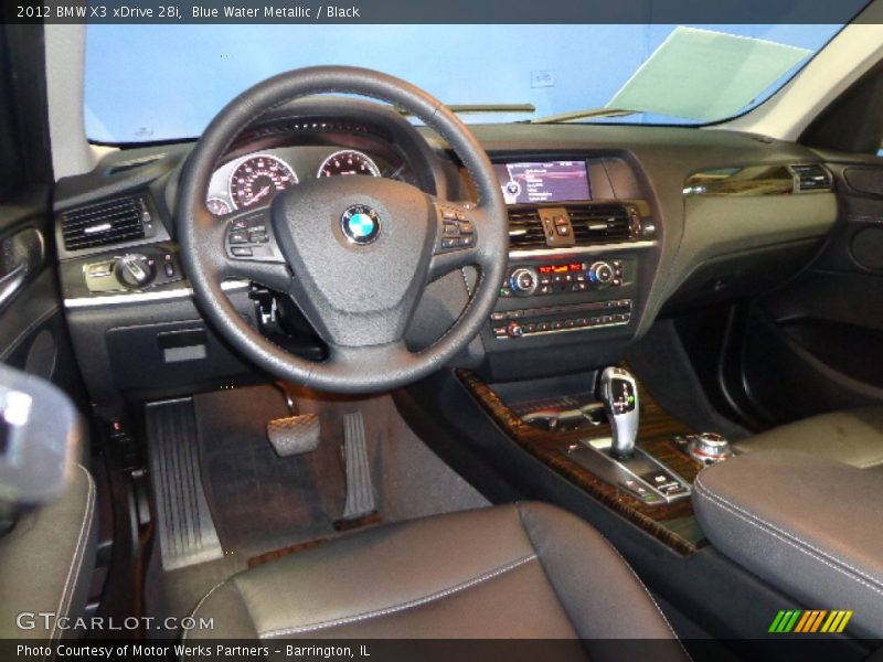 Blue Water Metallic / Black 2012 BMW X3 xDrive 28i