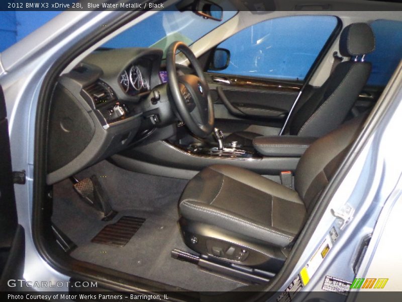 Blue Water Metallic / Black 2012 BMW X3 xDrive 28i