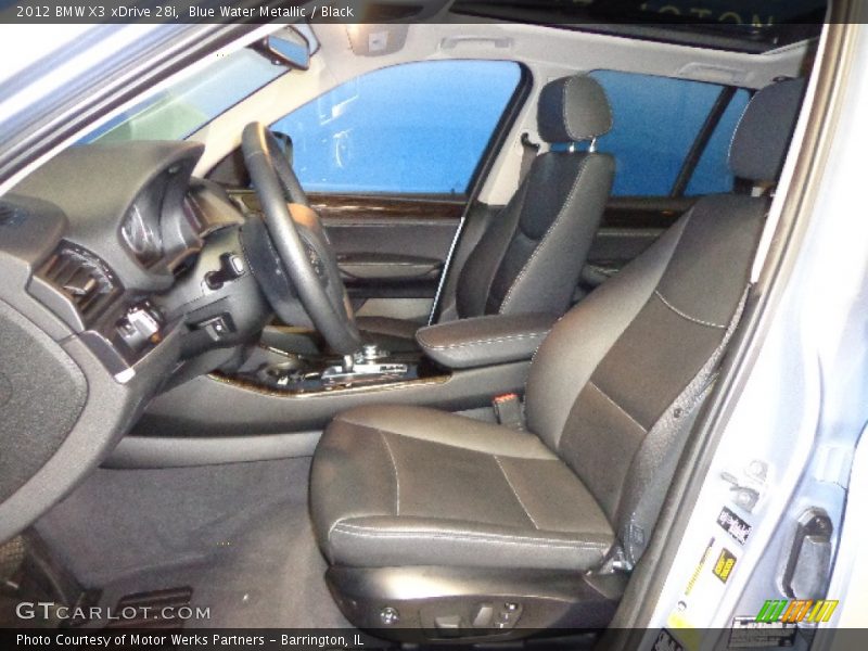 Blue Water Metallic / Black 2012 BMW X3 xDrive 28i