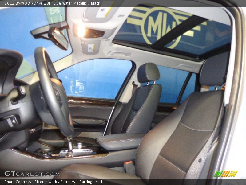 Blue Water Metallic / Black 2012 BMW X3 xDrive 28i