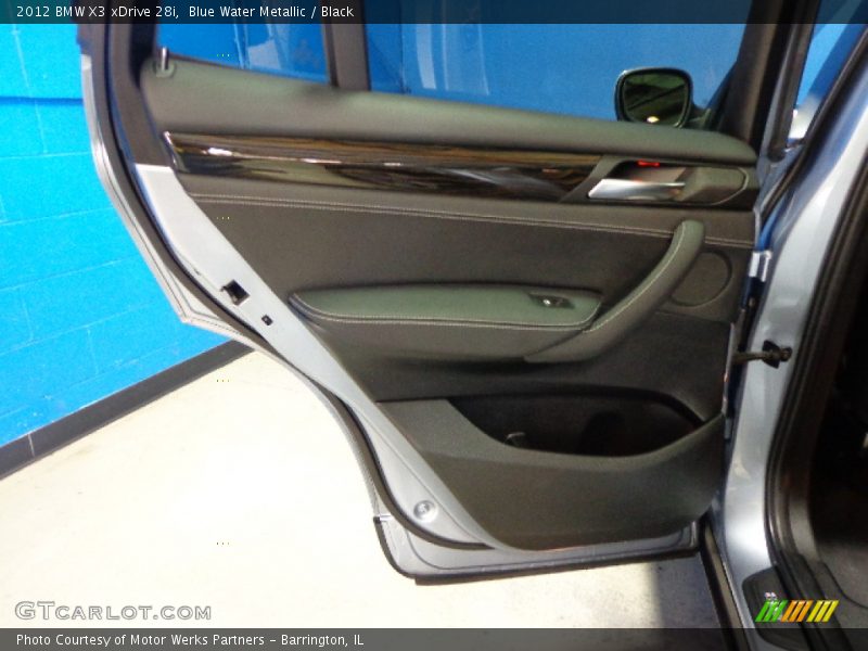 Blue Water Metallic / Black 2012 BMW X3 xDrive 28i
