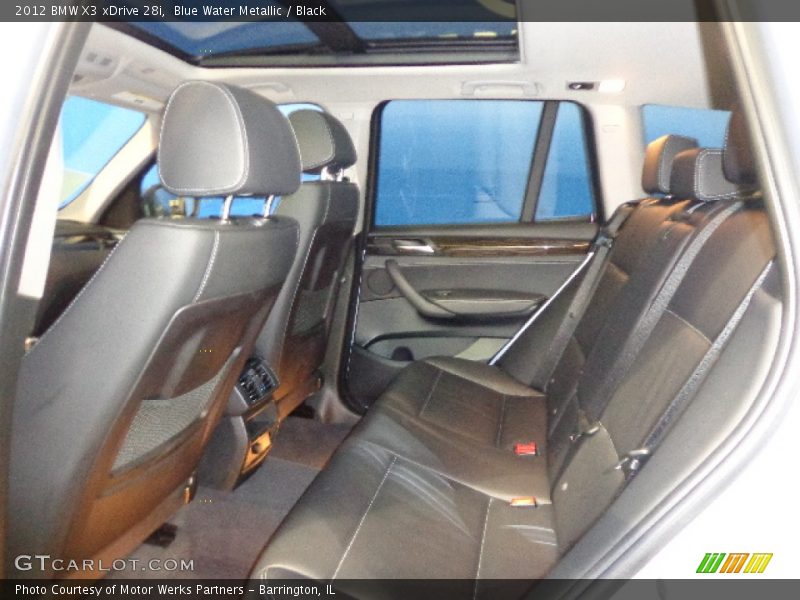 Blue Water Metallic / Black 2012 BMW X3 xDrive 28i