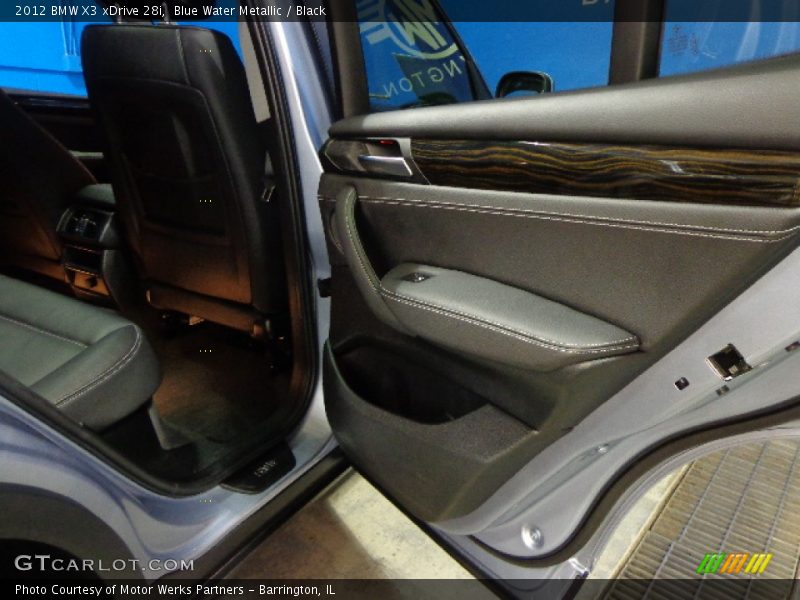 Blue Water Metallic / Black 2012 BMW X3 xDrive 28i