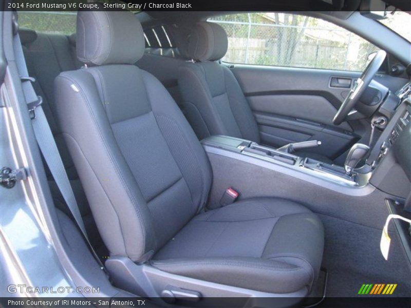 Sterling Gray / Charcoal Black 2014 Ford Mustang V6 Coupe