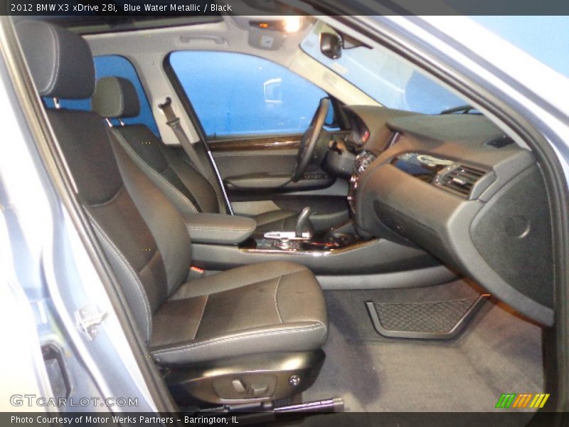 Blue Water Metallic / Black 2012 BMW X3 xDrive 28i