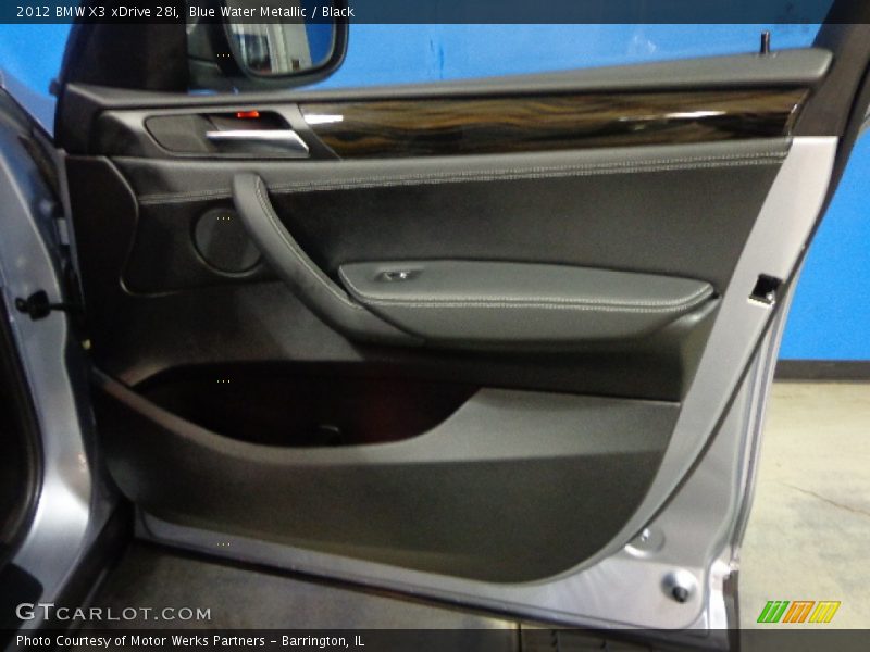 Blue Water Metallic / Black 2012 BMW X3 xDrive 28i