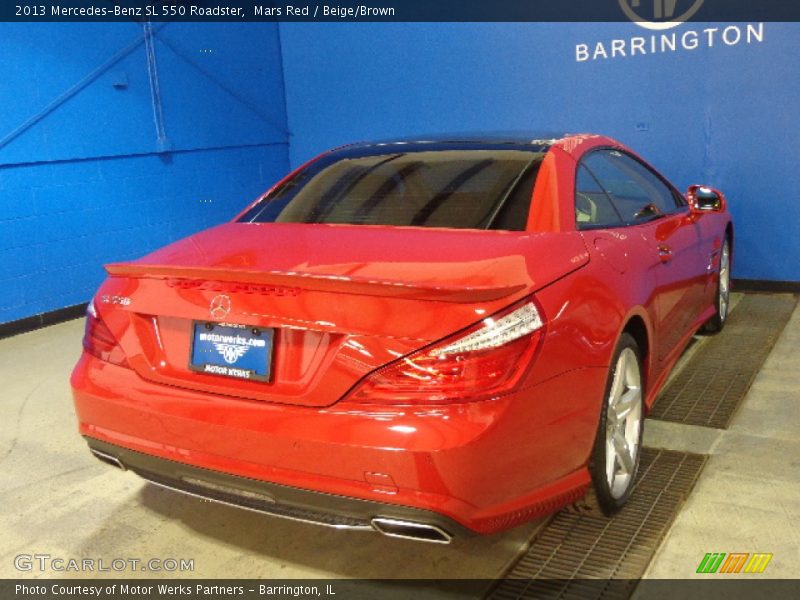 Mars Red / Beige/Brown 2013 Mercedes-Benz SL 550 Roadster