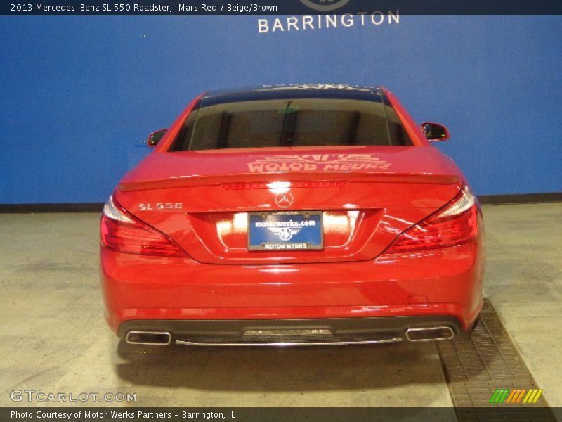 Mars Red / Beige/Brown 2013 Mercedes-Benz SL 550 Roadster
