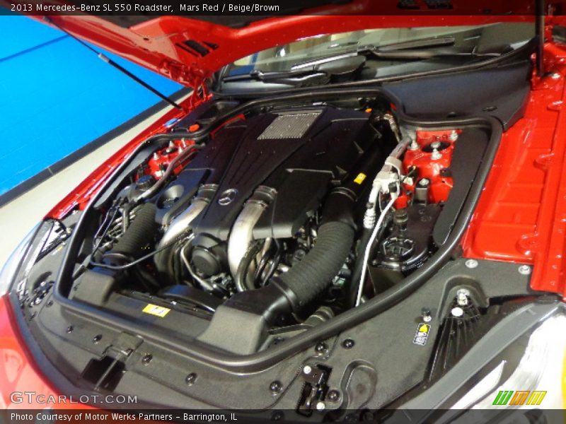 Mars Red / Beige/Brown 2013 Mercedes-Benz SL 550 Roadster