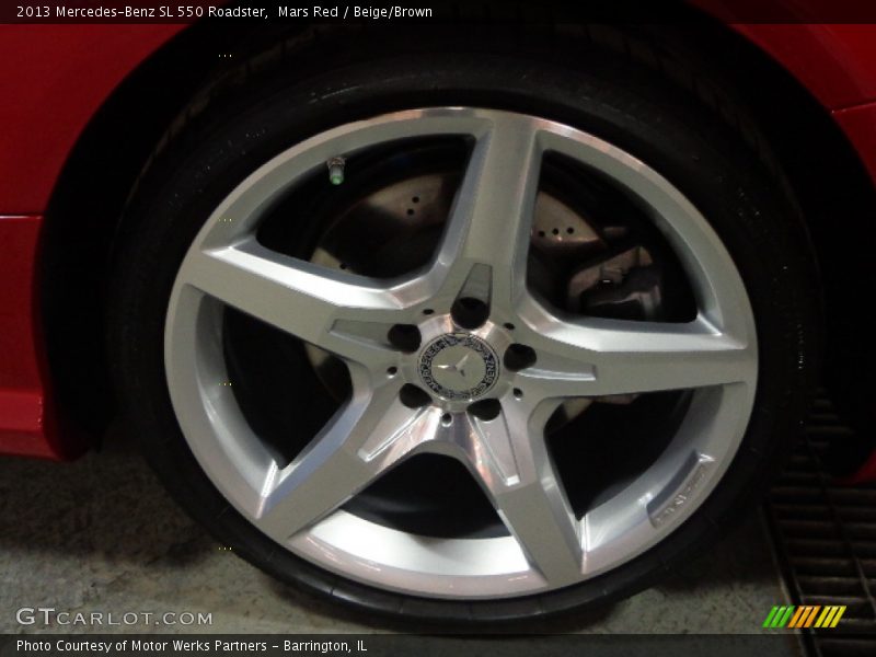 Mars Red / Beige/Brown 2013 Mercedes-Benz SL 550 Roadster