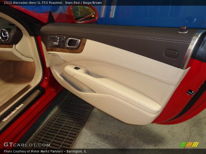 Mars Red / Beige/Brown 2013 Mercedes-Benz SL 550 Roadster