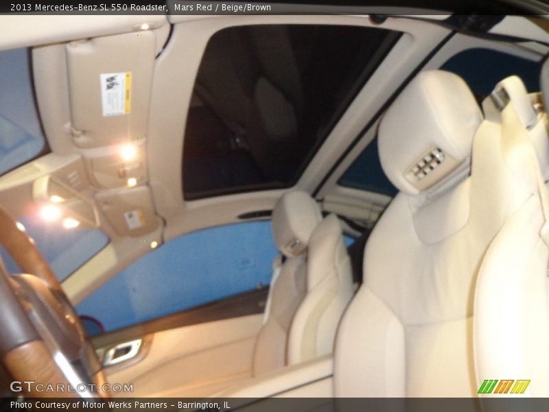 Mars Red / Beige/Brown 2013 Mercedes-Benz SL 550 Roadster