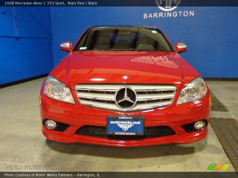 Mars Red / Black 2008 Mercedes-Benz C 350 Sport