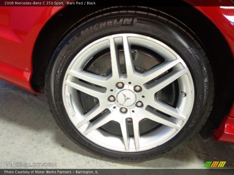Mars Red / Black 2008 Mercedes-Benz C 350 Sport