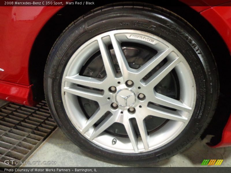 Mars Red / Black 2008 Mercedes-Benz C 350 Sport