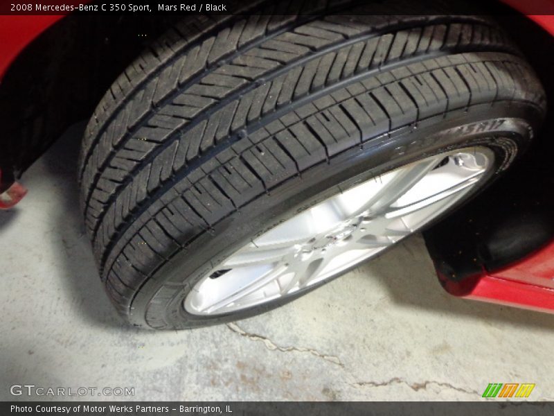 Mars Red / Black 2008 Mercedes-Benz C 350 Sport