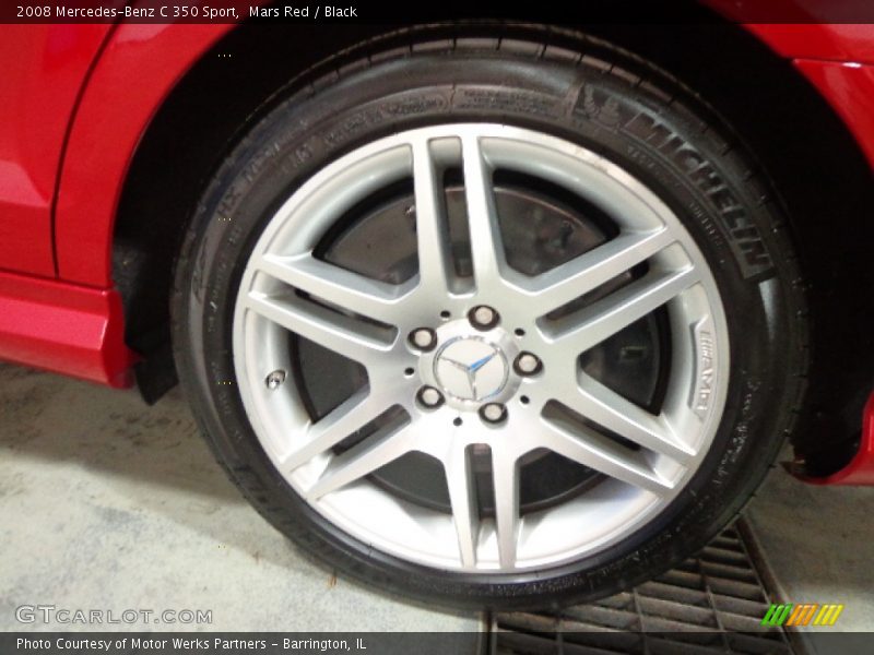 Mars Red / Black 2008 Mercedes-Benz C 350 Sport
