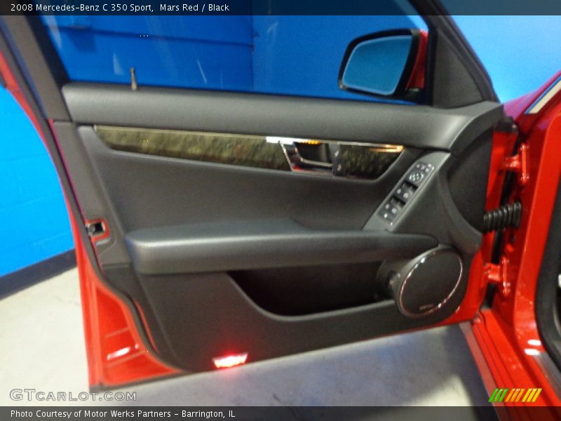Mars Red / Black 2008 Mercedes-Benz C 350 Sport