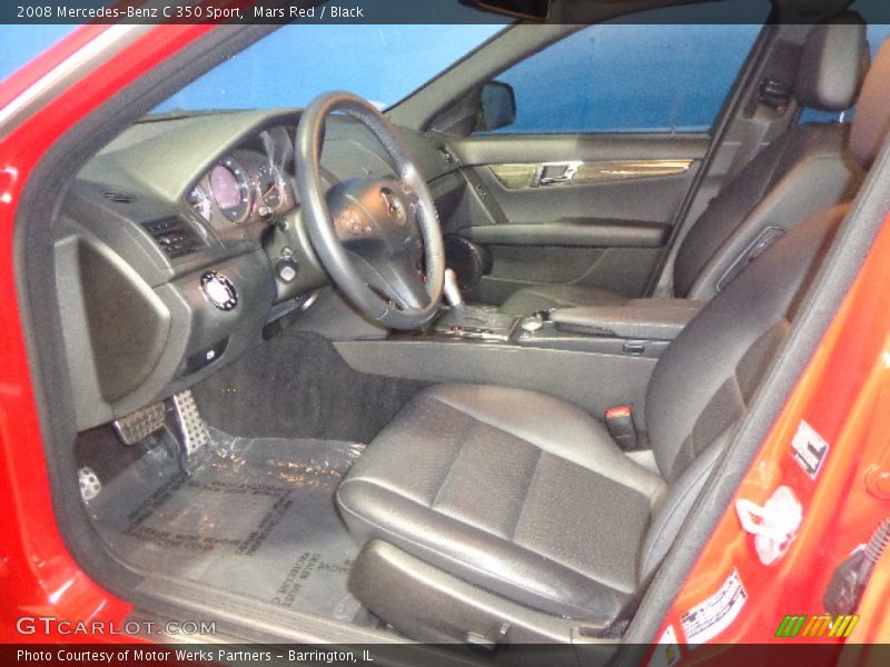 Mars Red / Black 2008 Mercedes-Benz C 350 Sport