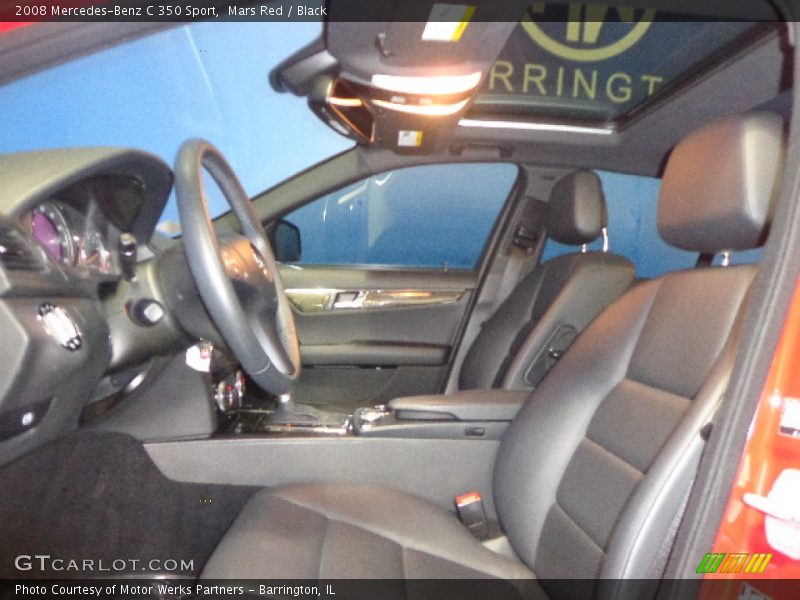 Mars Red / Black 2008 Mercedes-Benz C 350 Sport