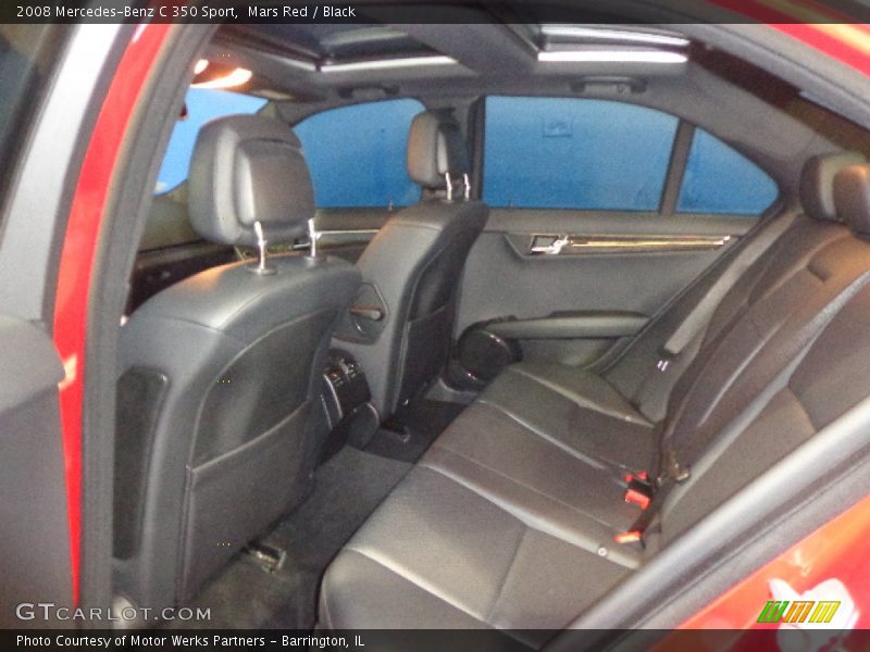 Mars Red / Black 2008 Mercedes-Benz C 350 Sport