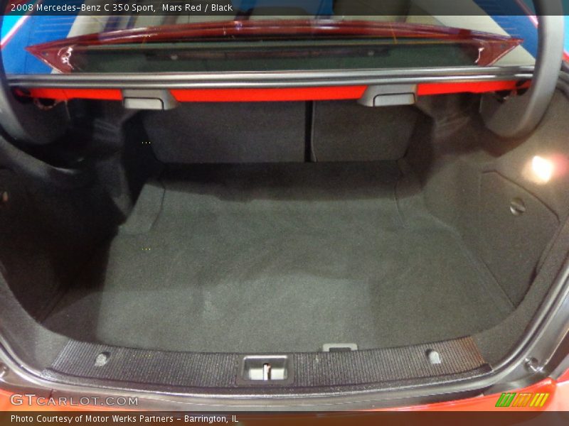 Mars Red / Black 2008 Mercedes-Benz C 350 Sport