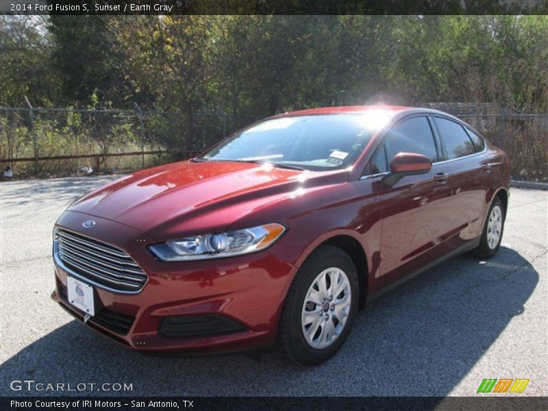 Sunset / Earth Gray 2014 Ford Fusion S
