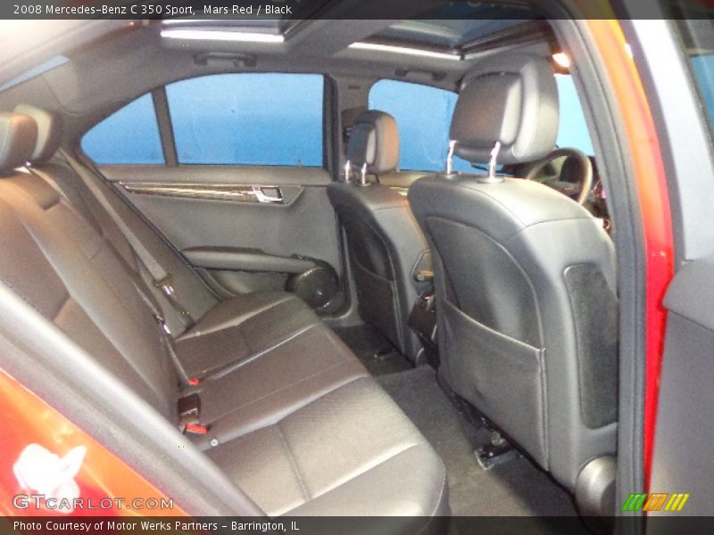 Mars Red / Black 2008 Mercedes-Benz C 350 Sport